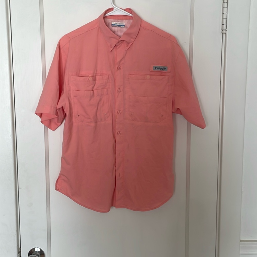 Columbia PFG shirt salmon
